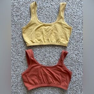 ARQ set of two FULL COVERAGE BRAs (Rust, Chartruese)